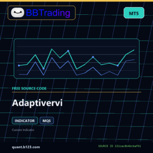 Adaptivervi MT5 indicator source code download cover