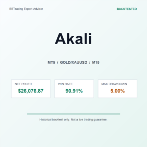 Akali MT5 Expert Advisor cover