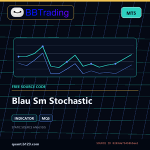 Blau Sm Stochastic MT5 indicator source code download cover