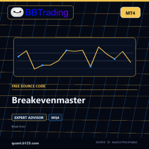 Breakevenmaster MT4 EA source code download cover
