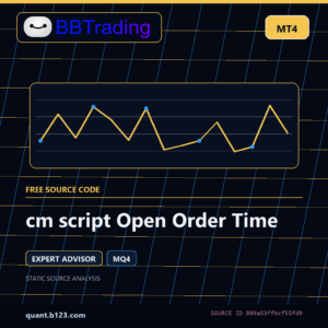 cm script Open Order Time MT4 EA source code download cover