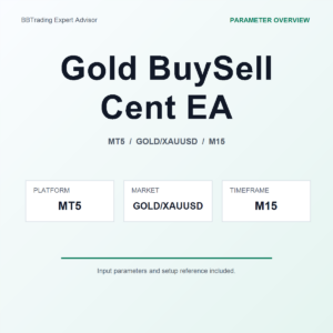 Gold BuySell Cent EA MT5 Expert Advisor cover