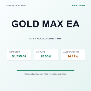 GOLD MAX EA MT5 Expert Advisor cover