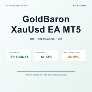GoldBaron XauUsd EA MT5 MT5 Expert Advisor cover