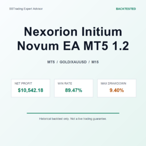 Nexorion Initium Novum EA MT5 1.2 MT5 Expert Advisor cover
