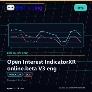 Open Interest IndicatorXR online beta V3 eng MT4 indicator source code download cover