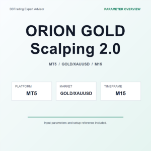 ORION GOLD Scalping 2.0 MT5 Expert Advisor cover