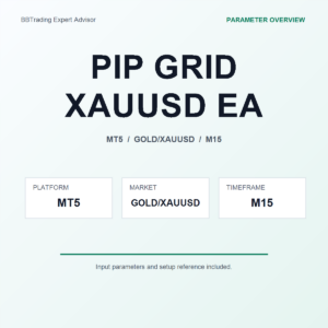 PIP GRID XAUUSD EA MT5 Expert Advisor cover