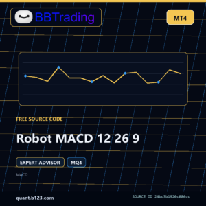 Robot MACD 12 26 9 MT4 EA source code download cover