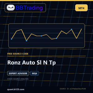 Ronz Auto Sl N Tp MT4 EA source code download cover