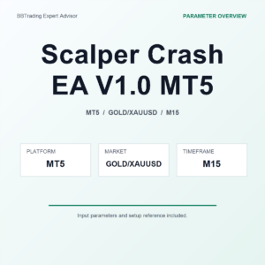 Scalper Crash EA V1.0 MT5 MT5 Expert Advisor cover