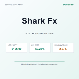 Shark Fx MT5 Expert Advisor cover