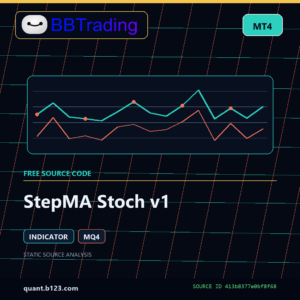 StepMA Stoch v1 MT4 indicator source code download cover