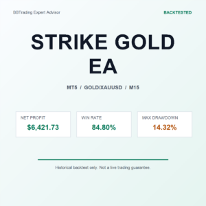 STRIKE GOLD EA MT5 Expert Advisor cover