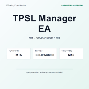 TPSL Manager EA MT5 Expert Advisor cover