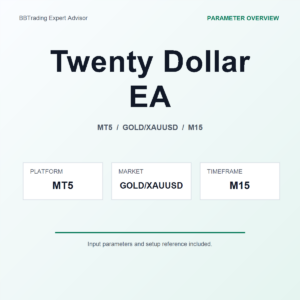 Twenty Dollar EA MT5 Expert Advisor cover