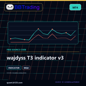 wajdyss T3 indicator v3 MT4 indicator source code download cover