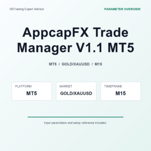 AppcapFX Trade Manager V1.1 MT5 MT5 Expert Advisor cover