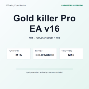 Gold killer Pro EA v16 MT5 Expert Advisor cover