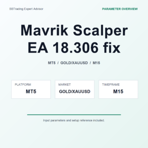 Mavrik Scalper EA 18.306 fix MT5 Expert Advisor cover