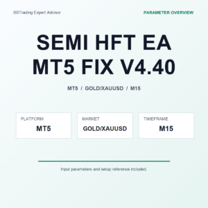 SEMI HFT EA MT5 FIX V4.40 MT5 Expert Advisor cover