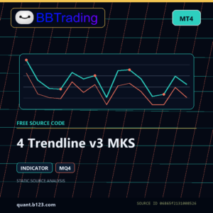 4 Trendline v3 MKS MT4 indicator source code download cover