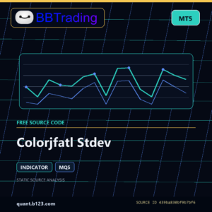 Colorjfatl Stdev MT5 indicator source code download cover