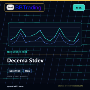 Decema Stdev MT5 indicator source code download cover
