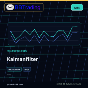Kalmanfilter MT5 indicator source code download cover