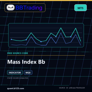 Mass Index Bb MT5 indicator source code download cover