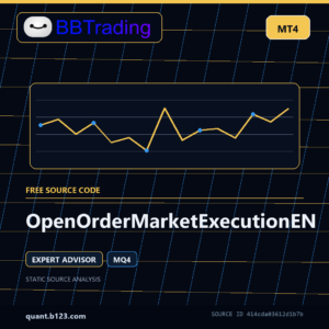 OpenOrderMarketExecutionEN MT4 EA source code download cover
