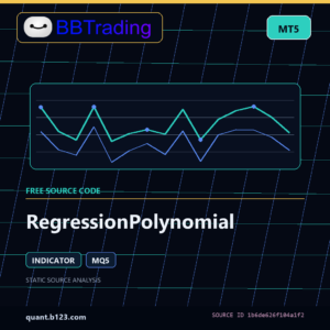 RegressionPolynomial MT5 indicator source code download cover