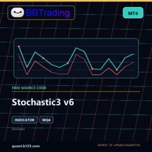 Stochastic3 v6 MT4 indicator source code download cover